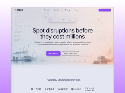 Brand Identity & Landing Page for AI Supply Chain Platform