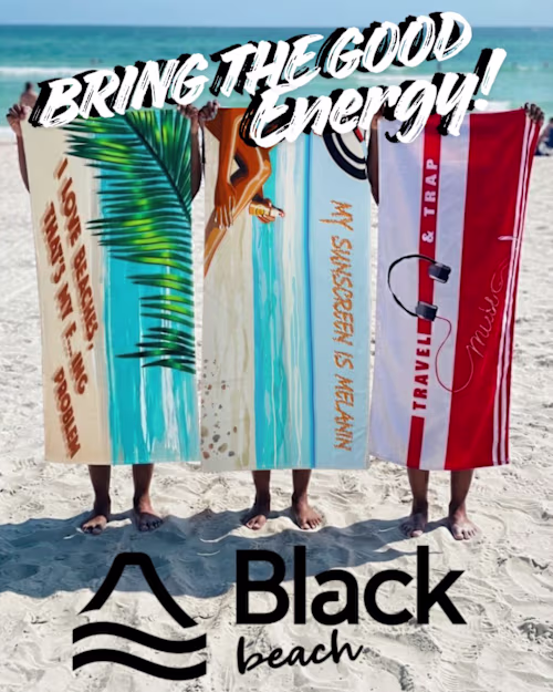 Brand Awareness post for Social Media: Black Beack