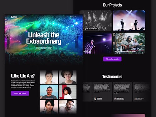 Eventor - Framer Website Template