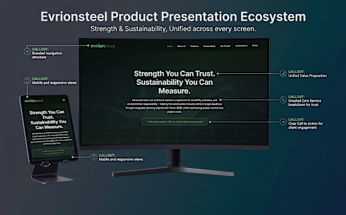 Evrion Steel - Responsive Corporate Website