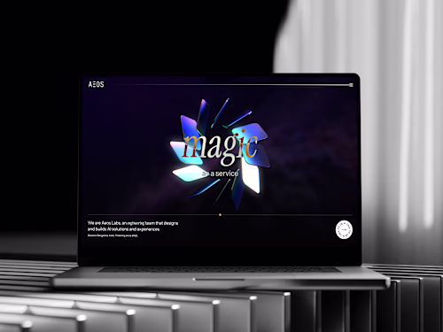 AEOS Labs // Interactive 3D Site in Framer + Spline