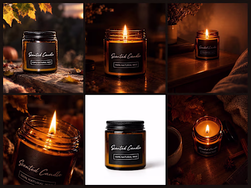 Product Visuals for a Scented Candle (Concept)