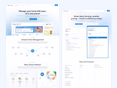 Nitara FarmPro Landing Page Design