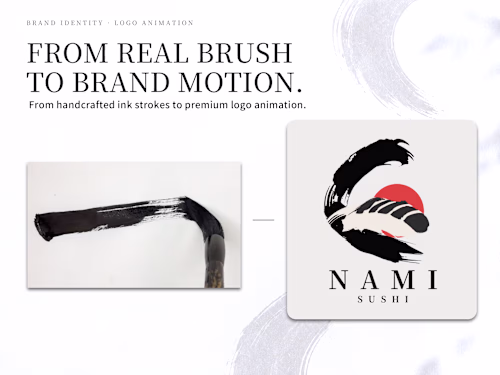A concept ink-driven logo animation