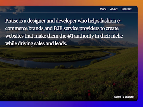 MY PERSONAL PORFOLIO WEBSITE