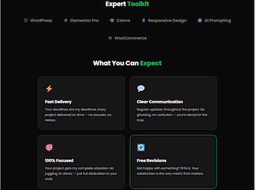 :Modern WordPress website designed for