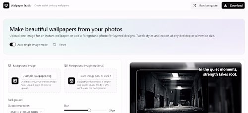 Wallpaper Studio A responsive wallpaper browsing web app bui...