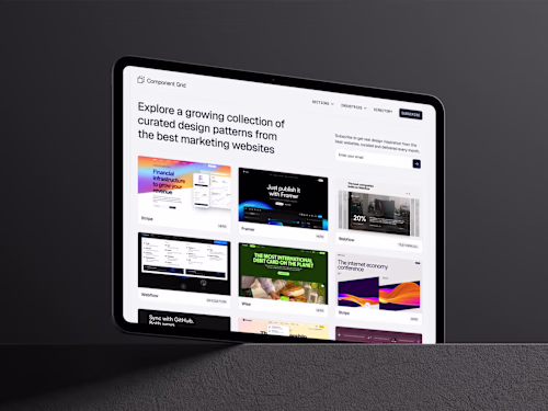 Component Grid - Design inspiration library