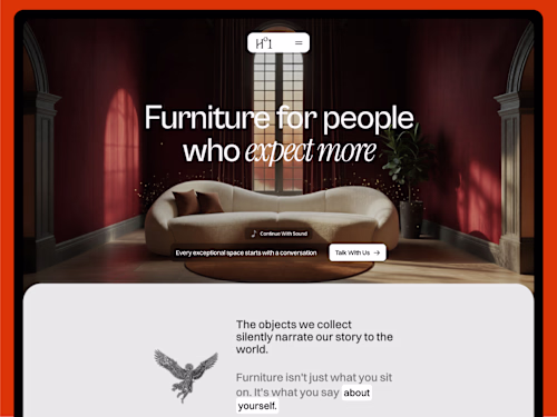 Luxury Furniture House Website and Brand Identity