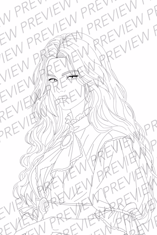 Hand-drawn character sketch created to