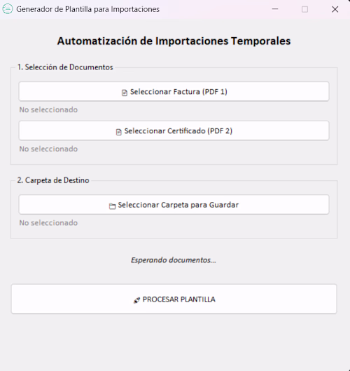 This desktop application automates the