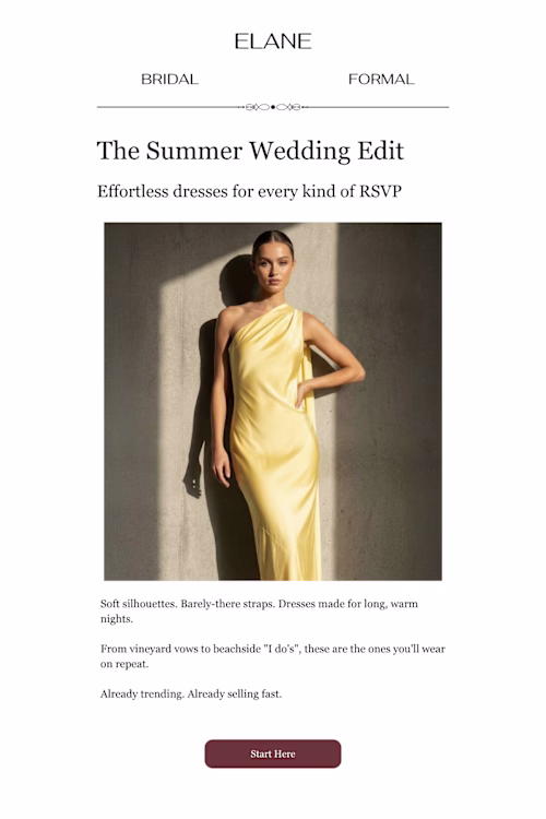 Product Education Email for Fashion/Beauty