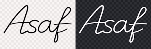 Asaf — AI-assisted personal lettering