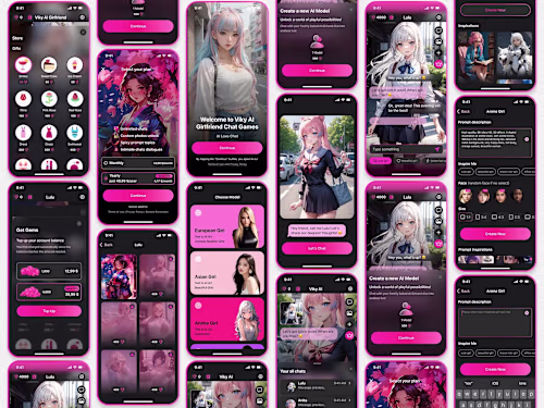 Viky AI Chat Games — iOS App Design