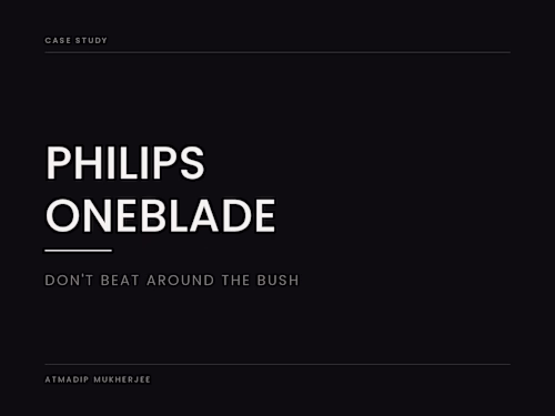 Philips OneBlade — Don't Beat Around the Bush