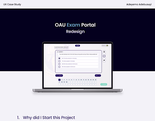 Redesign of Exam Portal | Behance