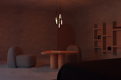 3D Render Series: Brutalist Interior Design