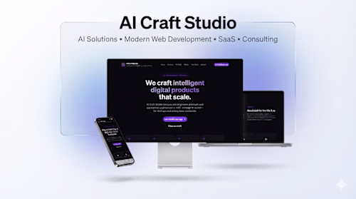 AI Craft Studio | Web  & SaaS Platform (Future AI Solutions)