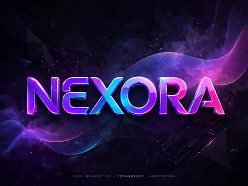 NEXORA - 3D Brand Identity