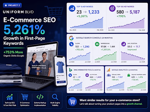 E-Commerce SEO: 5,261% Growth in