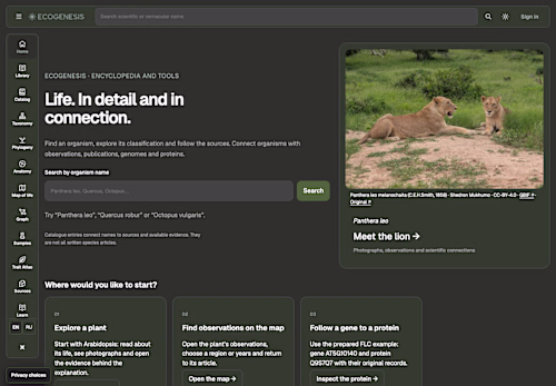EcoGenesis | Biology Encyclopedia & Interactive Exploration