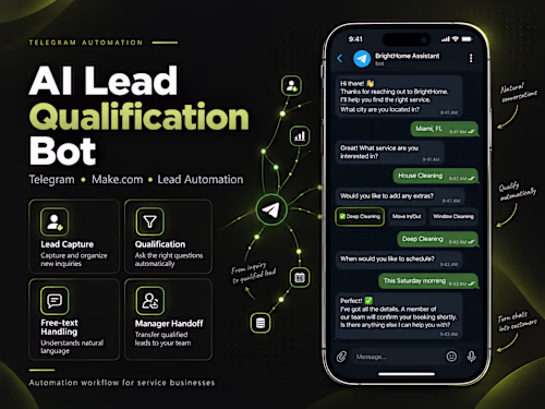 AI lead qualification bot built