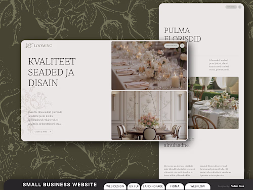 Small-Business Website for a Florist Service