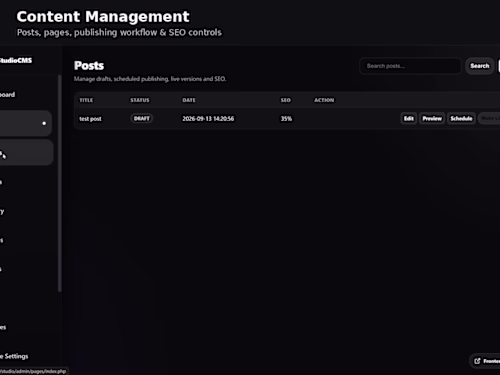 I designed and developed StudioCMS