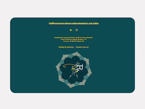 Framer website design for a