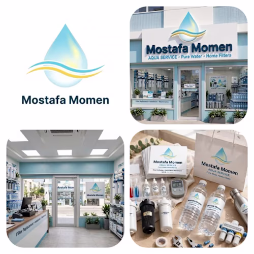 Modern Minimalist Water Purification Agency Logo Design