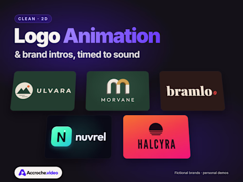 2D logo animations & brand
