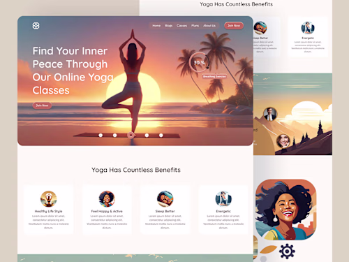 Yoga Website UI Design And Develop