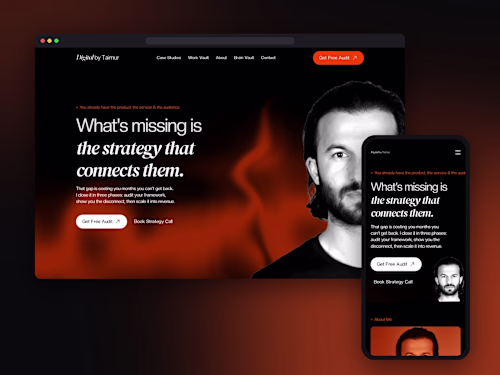 Digital by Taimur – Framer Website for a Growth Strategist