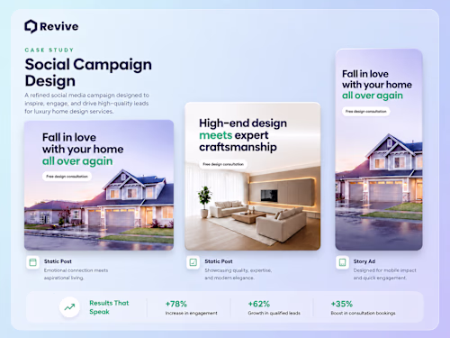 Revive Real Estate Social Media Carousel Design