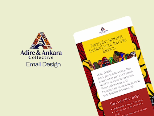 I designed email campaigns for