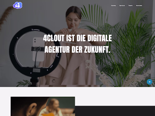 4clout Landing Page
