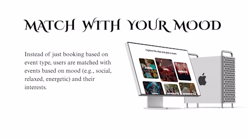 Web dashboard for an event booking and management