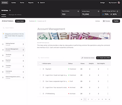 Designing a SaaS for product documentation