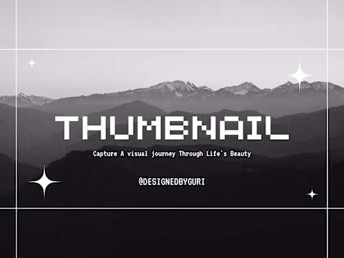 YouTube Thumbnail Design Project
