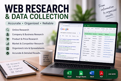 Web Research & Data Collection