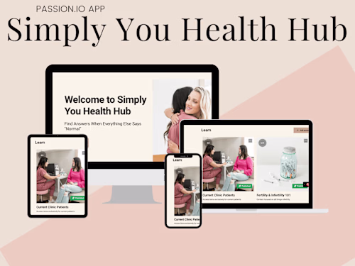 Simply You Health Hub — Passion.io App Setup & Publishing