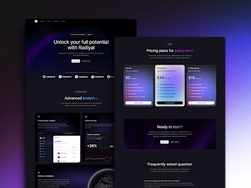 Radiyal: Framer Template