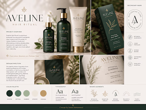 Aveline Hair Ritual Branding &