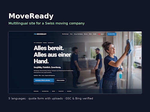 MoveReady: Multilingual Website for a