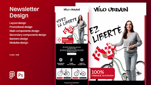 Vélo Urbain | Newsletter Design