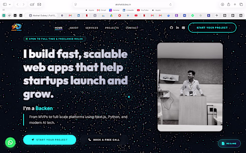 Personal Portfolio Website – Next.js