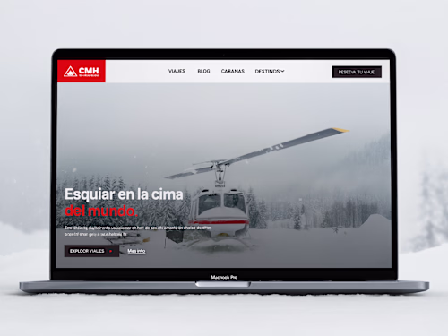CMH Heli-Ski Adventure Website for Travel Bookings