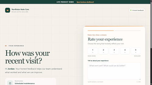 ReviewDesk: Customer Feedback and Testimonial System