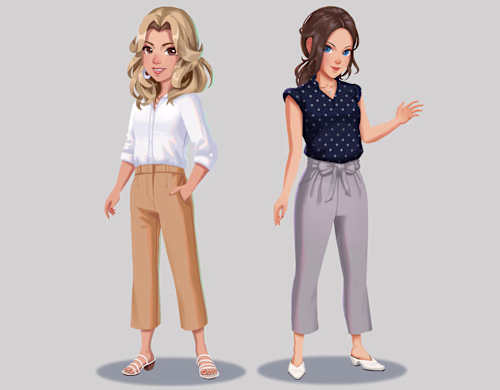 Female Smart Casual Character Art :: Behance