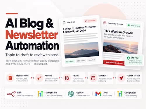 AI Blog & Newsletter Automation
This